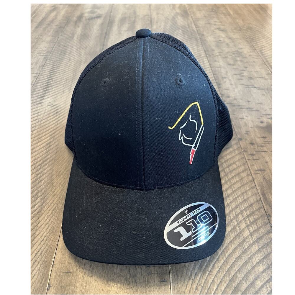 Yupoong Mesh Back Black Trucker Hat Men Solid Casual Summer Trump